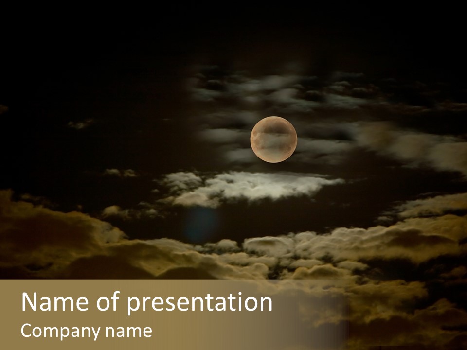 Mystery Midnight Halloween PowerPoint Template