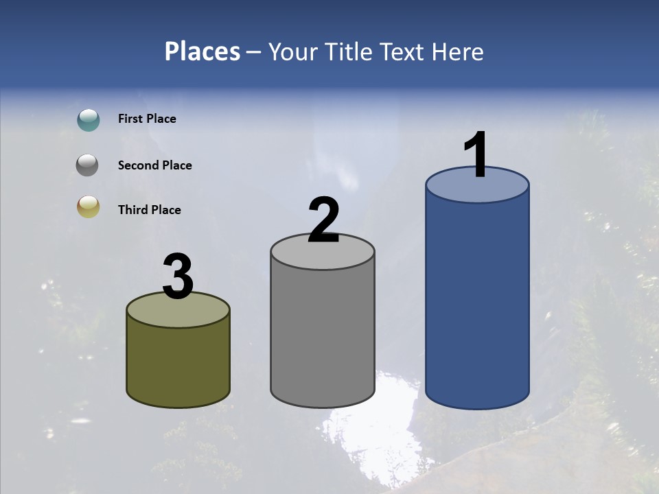 Waterfall Park Wyoming PowerPoint Template