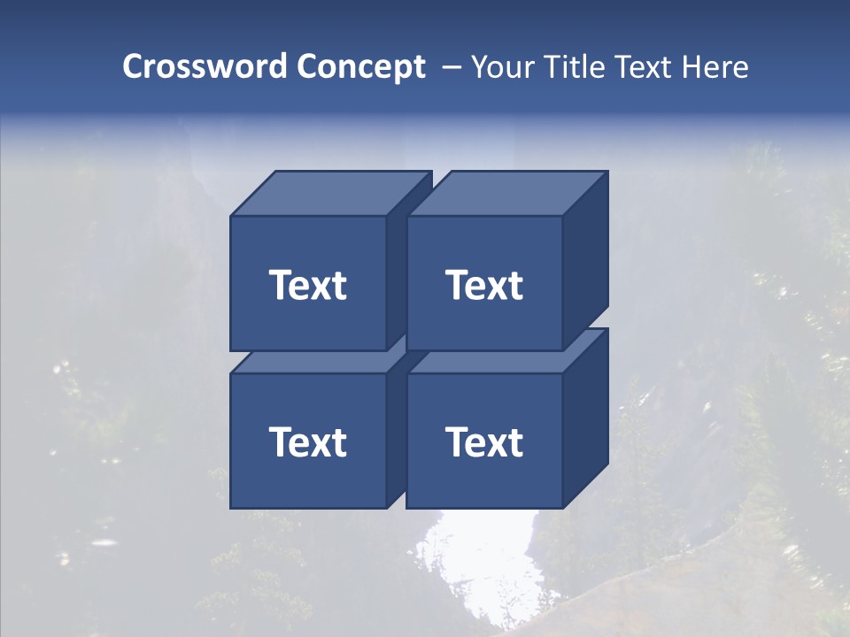 Waterfall Park Wyoming PowerPoint Template