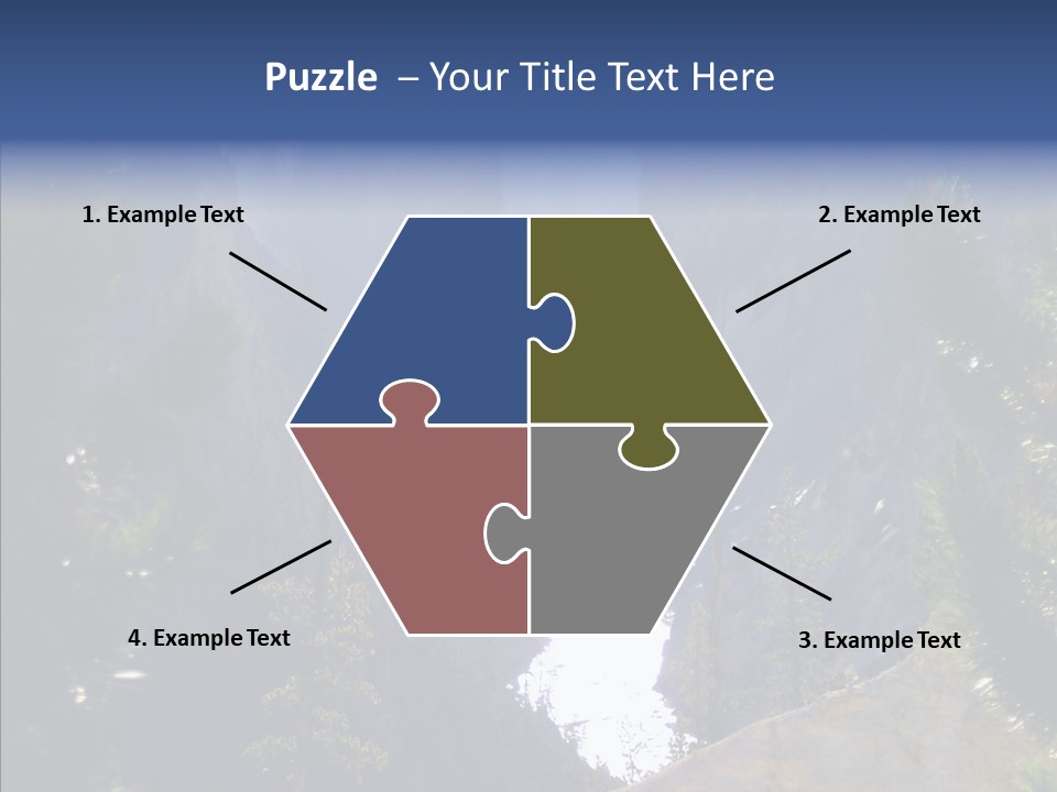 Waterfall Park Wyoming PowerPoint Template