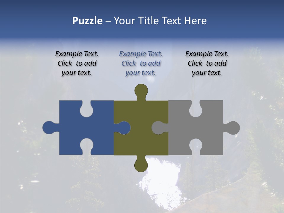 Waterfall Park Wyoming PowerPoint Template