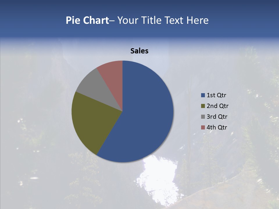 Waterfall Park Wyoming PowerPoint Template