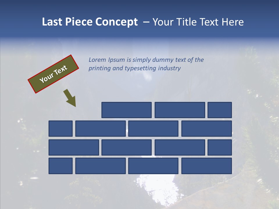 Waterfall Park Wyoming PowerPoint Template