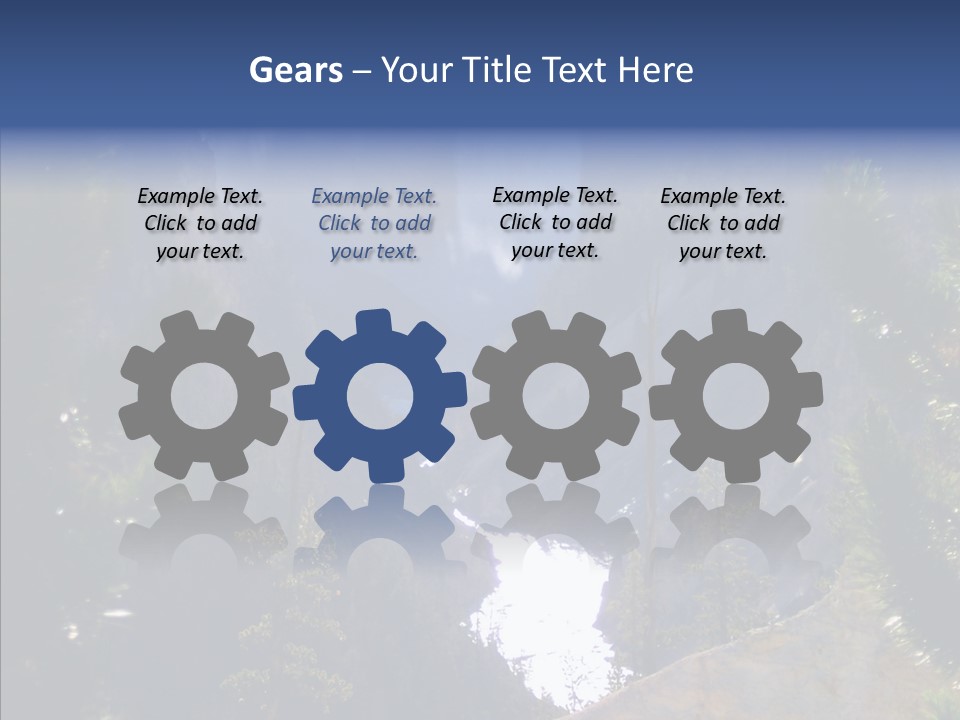 Waterfall Park Wyoming PowerPoint Template