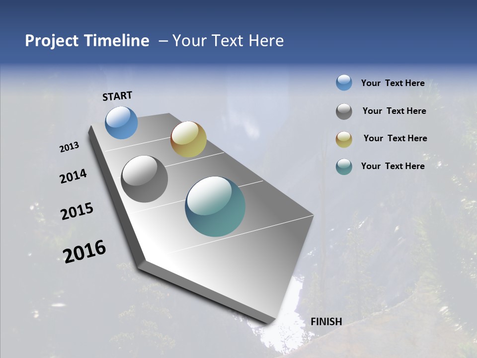 Waterfall Park Wyoming PowerPoint Template