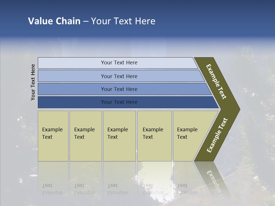 Waterfall Park Wyoming PowerPoint Template