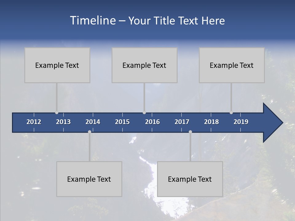 Waterfall Park Wyoming PowerPoint Template