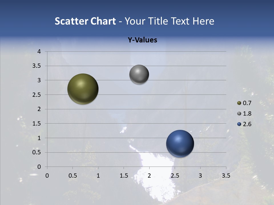 Waterfall Park Wyoming PowerPoint Template