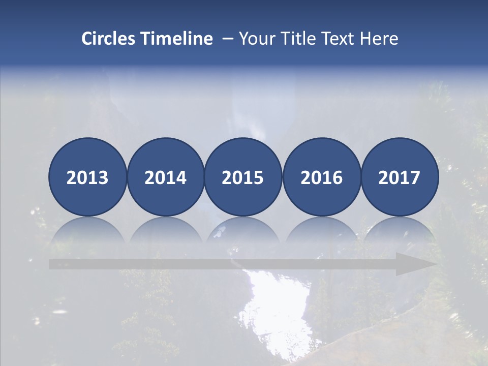 Waterfall Park Wyoming PowerPoint Template