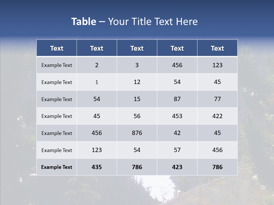 Waterfall Park Wyoming PowerPoint Template