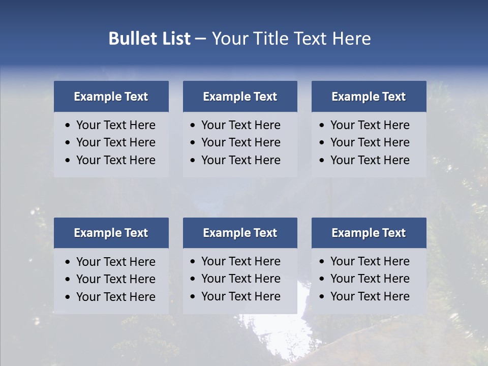 Waterfall Park Wyoming PowerPoint Template