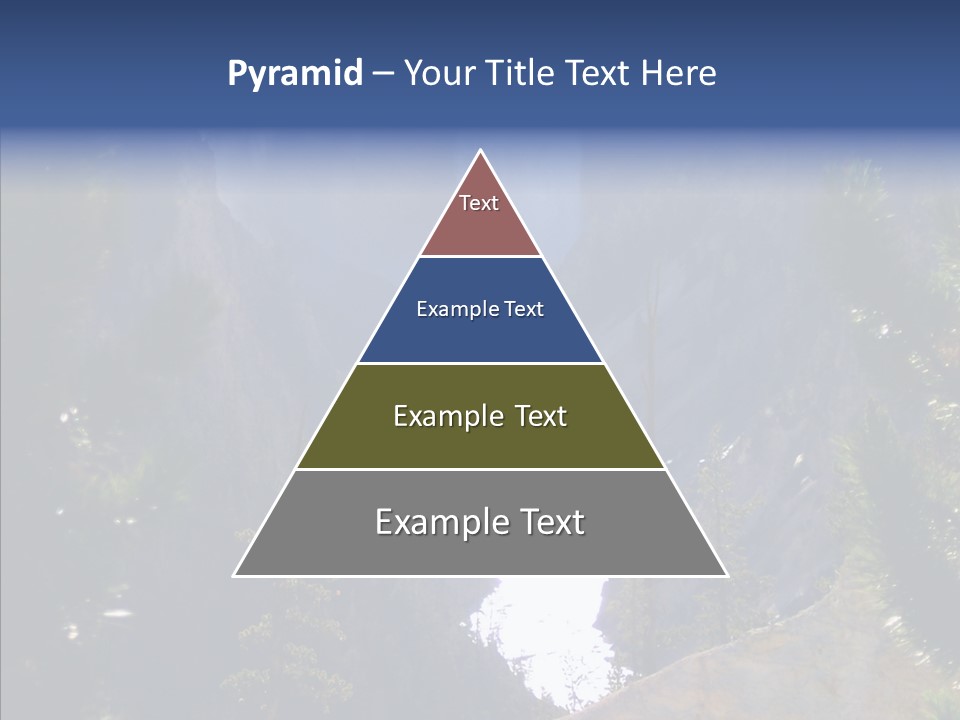 Waterfall Park Wyoming PowerPoint Template