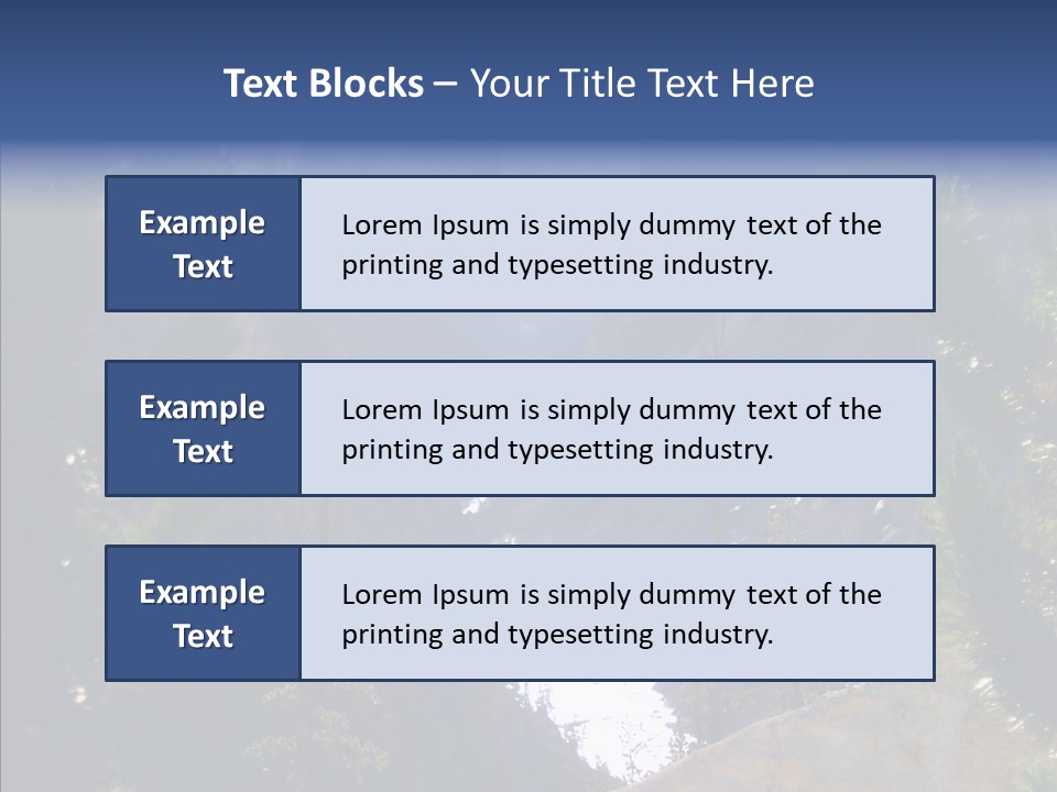 Waterfall Park Wyoming PowerPoint Template