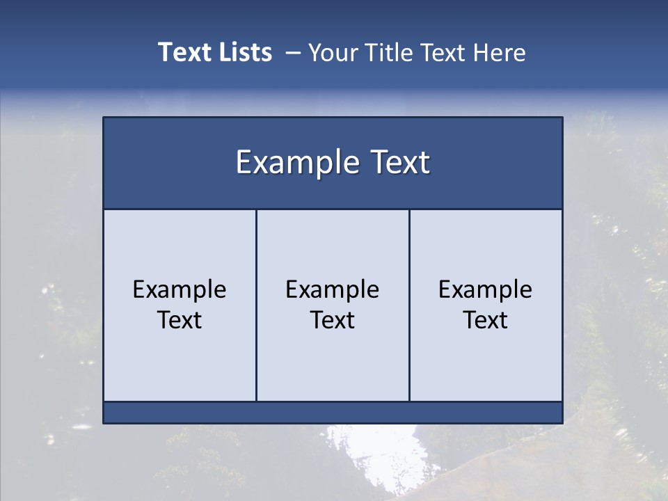 Waterfall Park Wyoming PowerPoint Template