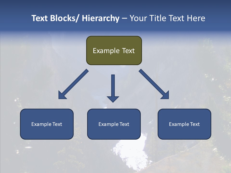 Waterfall Park Wyoming PowerPoint Template