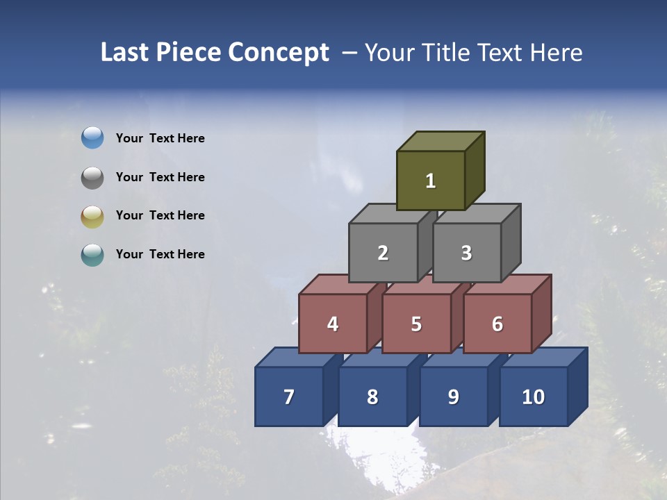 Waterfall Park Wyoming PowerPoint Template