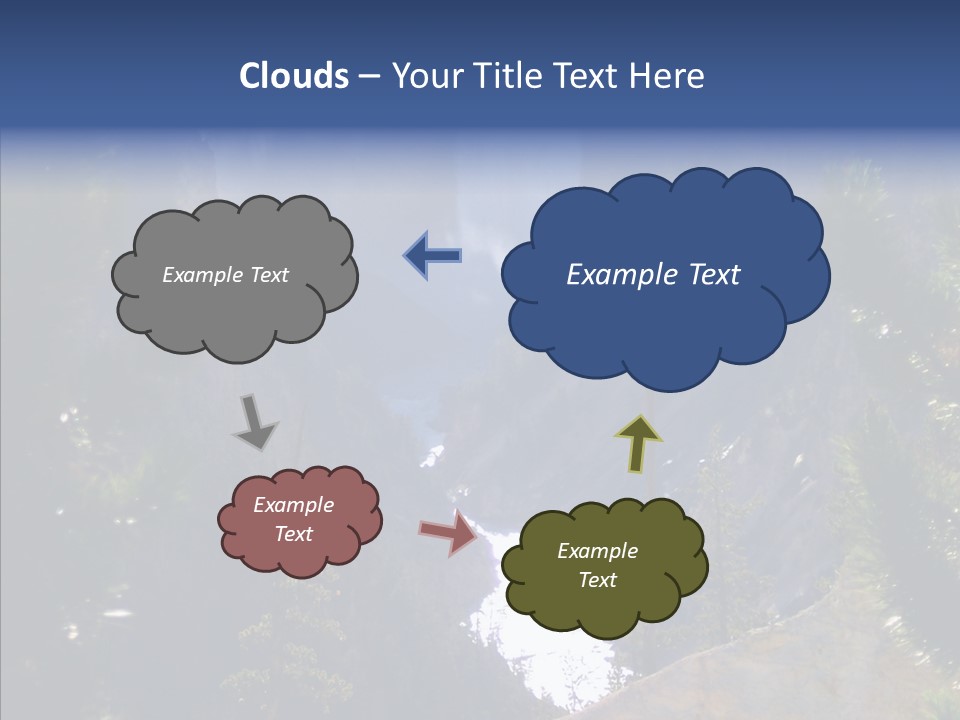 Waterfall Park Wyoming PowerPoint Template