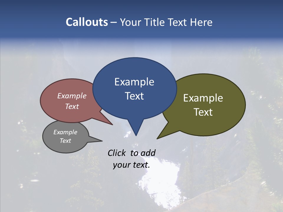 Waterfall Park Wyoming PowerPoint Template