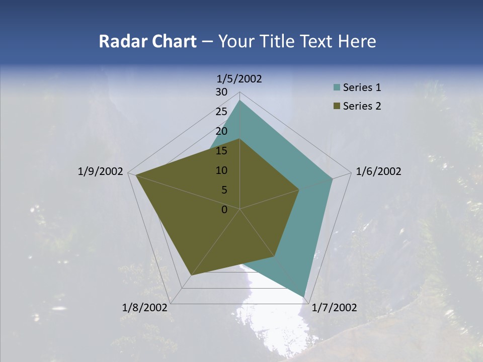 Waterfall Park Wyoming PowerPoint Template