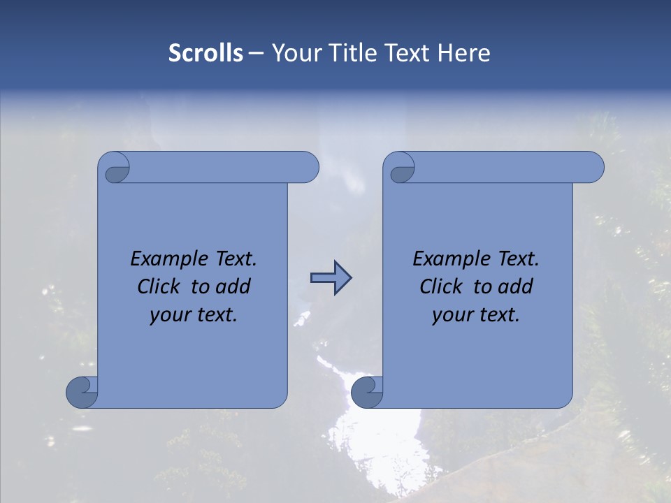 Waterfall Park Wyoming PowerPoint Template