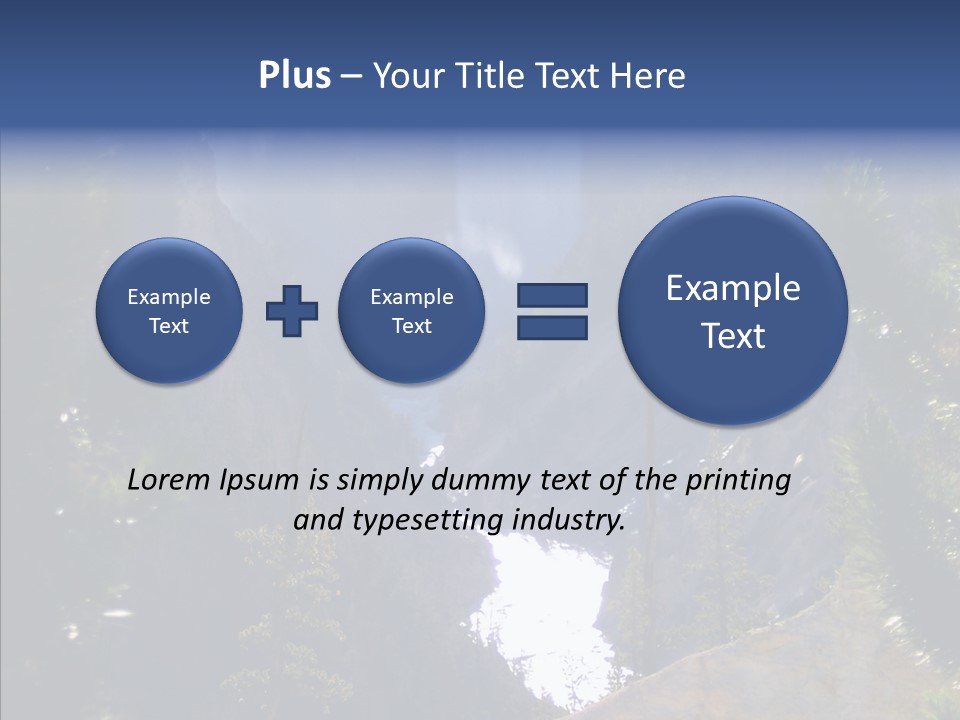 Waterfall Park Wyoming PowerPoint Template