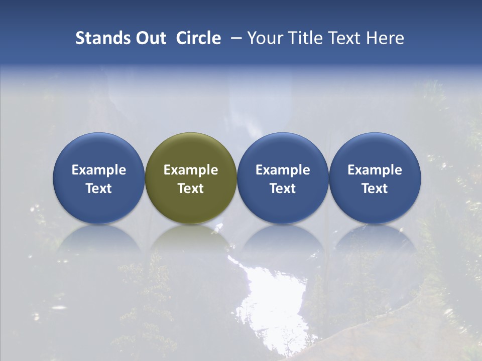 Waterfall Park Wyoming PowerPoint Template