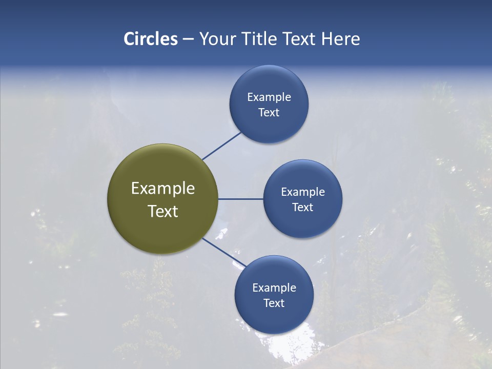 Waterfall Park Wyoming PowerPoint Template