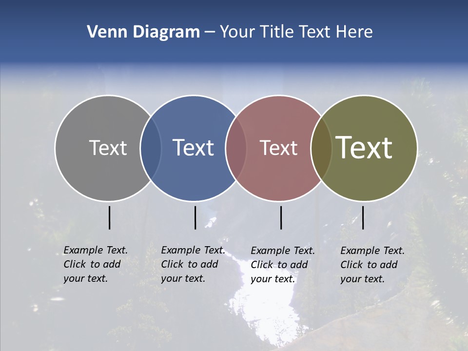 Waterfall Park Wyoming PowerPoint Template