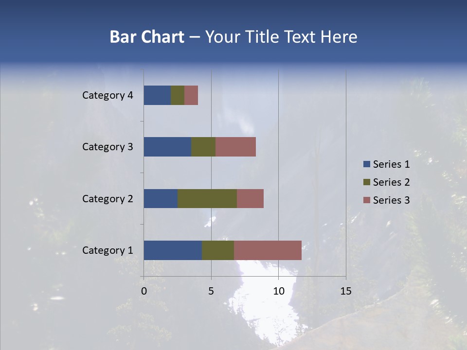 Waterfall Park Wyoming PowerPoint Template