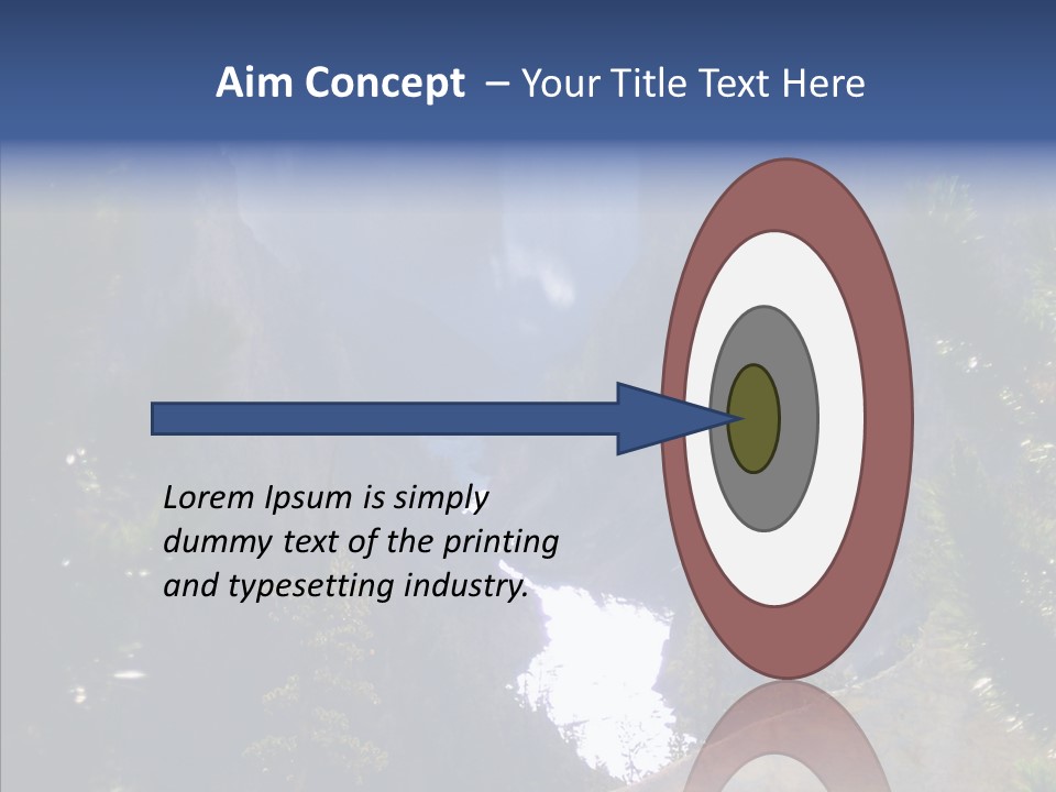 Waterfall Park Wyoming PowerPoint Template