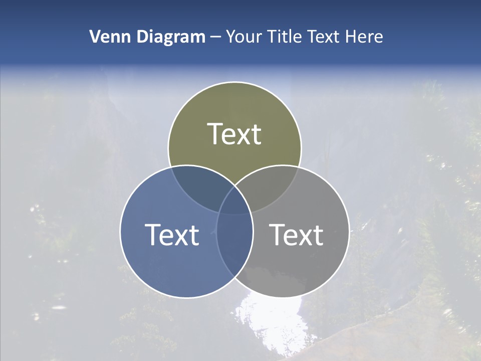 Waterfall Park Wyoming PowerPoint Template