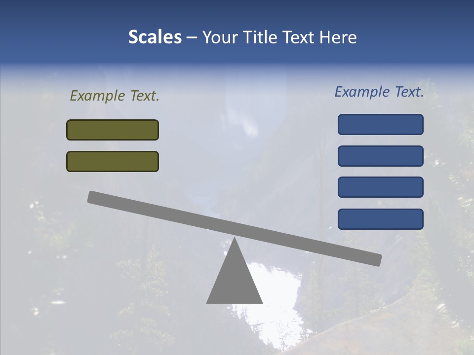 Waterfall Park Wyoming PowerPoint Template