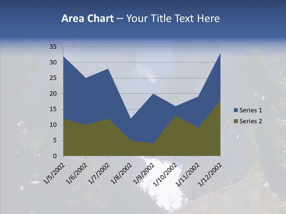 Waterfall Park Wyoming PowerPoint Template