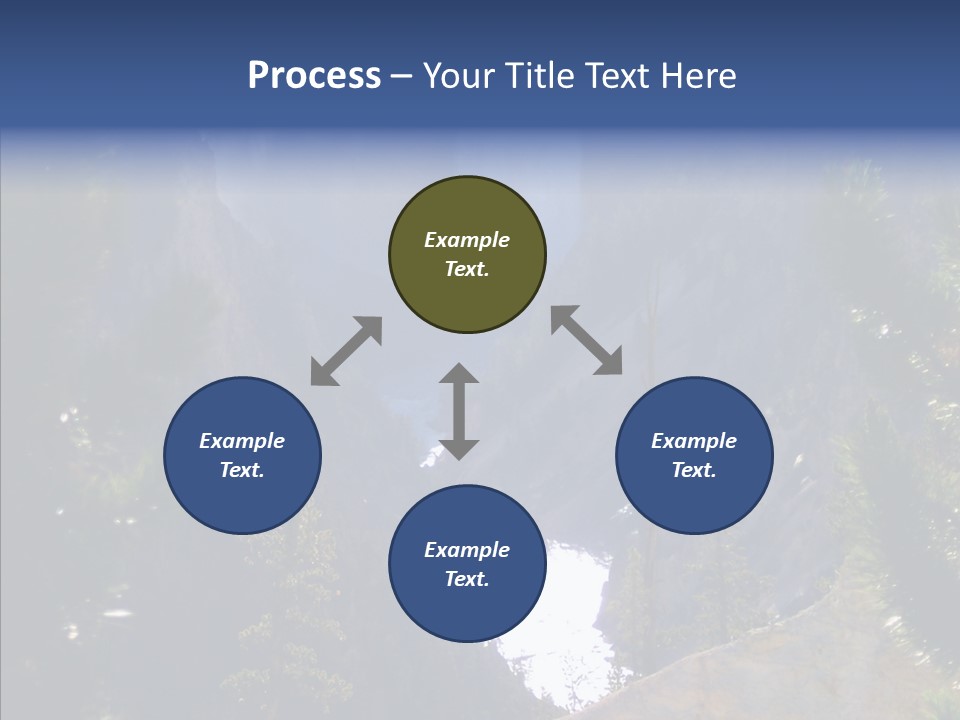 Waterfall Park Wyoming PowerPoint Template