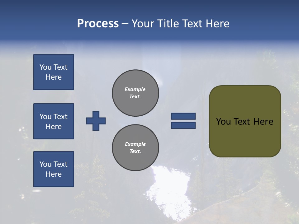Waterfall Park Wyoming PowerPoint Template