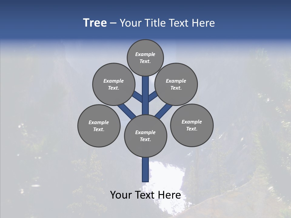 Waterfall Park Wyoming PowerPoint Template