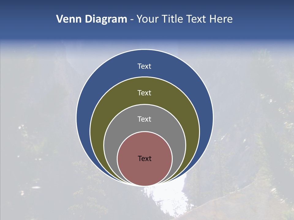 Waterfall Park Wyoming PowerPoint Template
