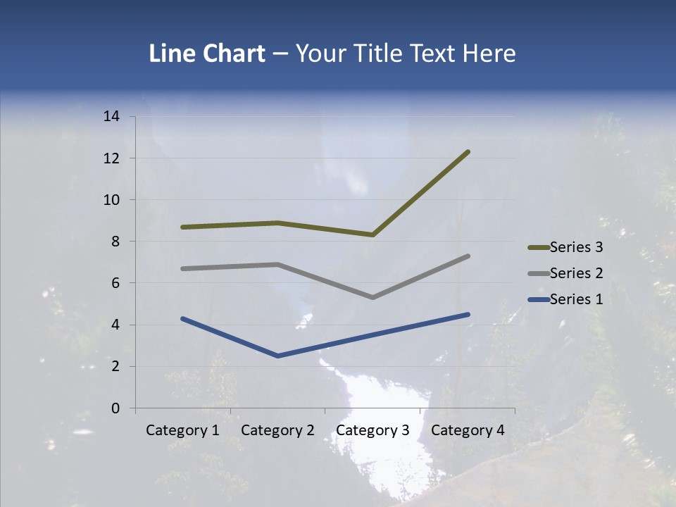 Waterfall Park Wyoming PowerPoint Template