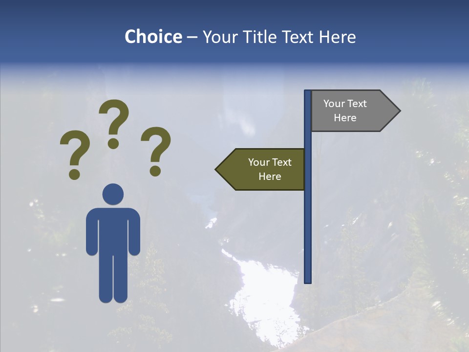 Waterfall Park Wyoming PowerPoint Template