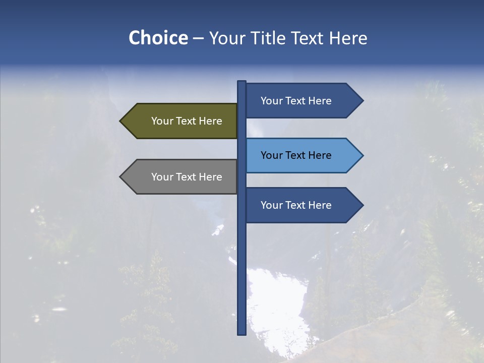 Waterfall Park Wyoming PowerPoint Template