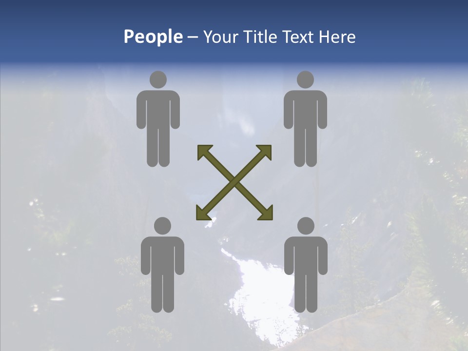 Waterfall Park Wyoming PowerPoint Template