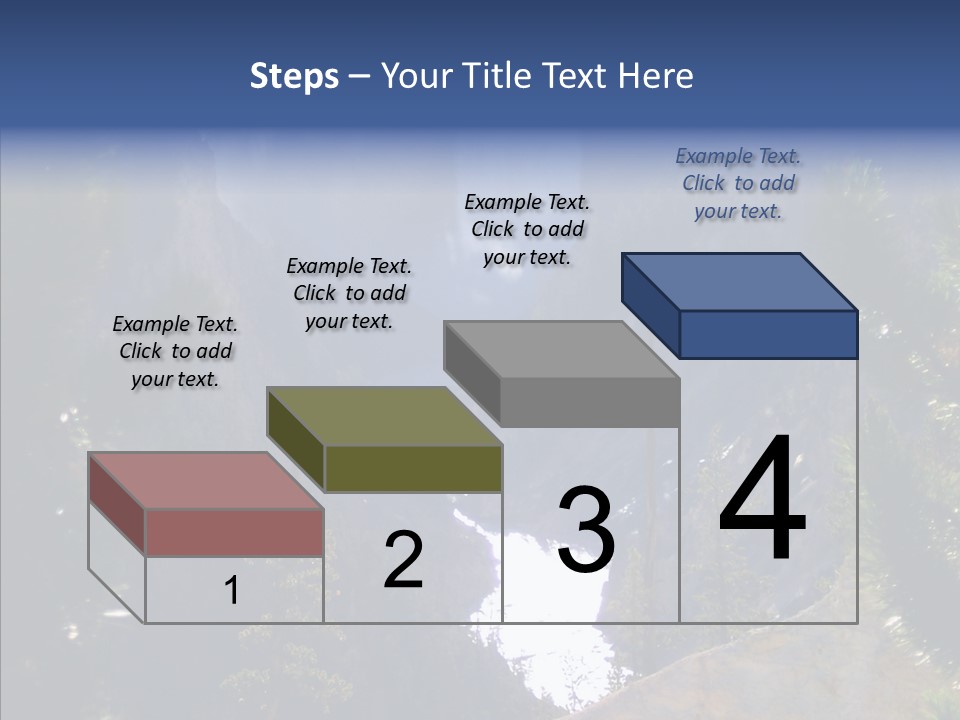 Waterfall Park Wyoming PowerPoint Template