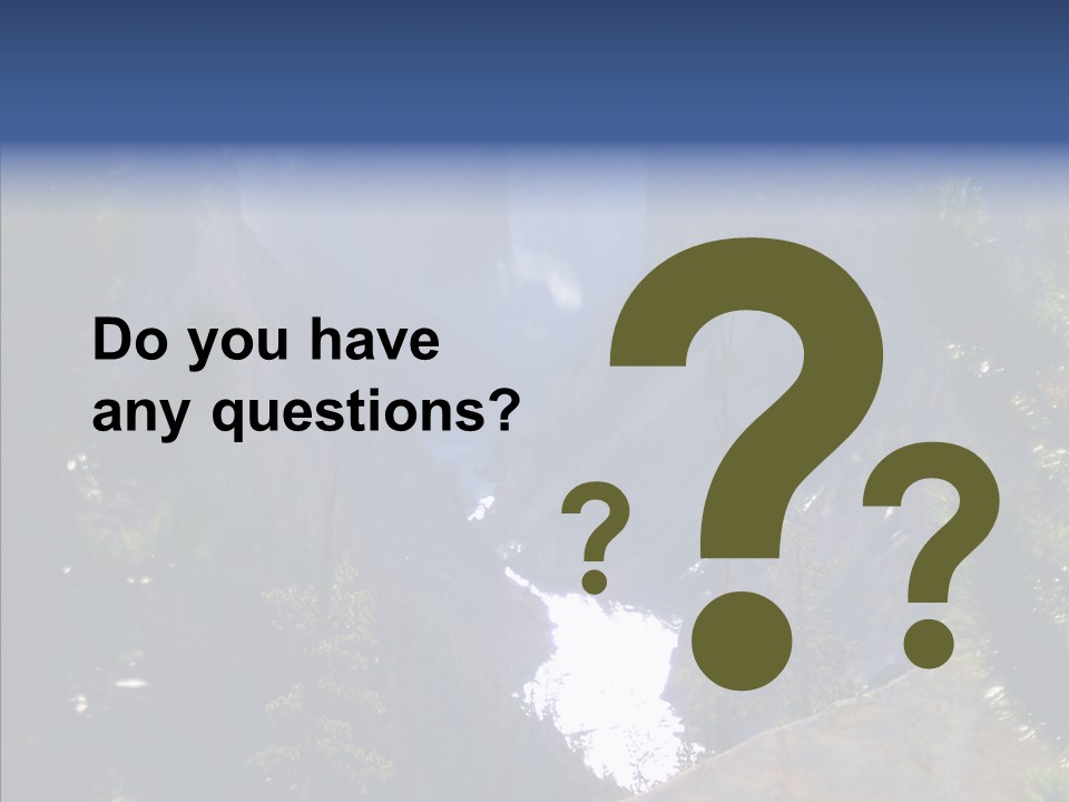 Waterfall Park Wyoming PowerPoint Template