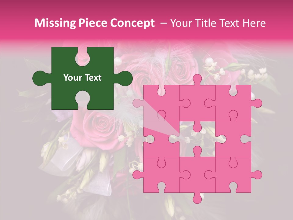 Bouquet Green Bridal PowerPoint Template