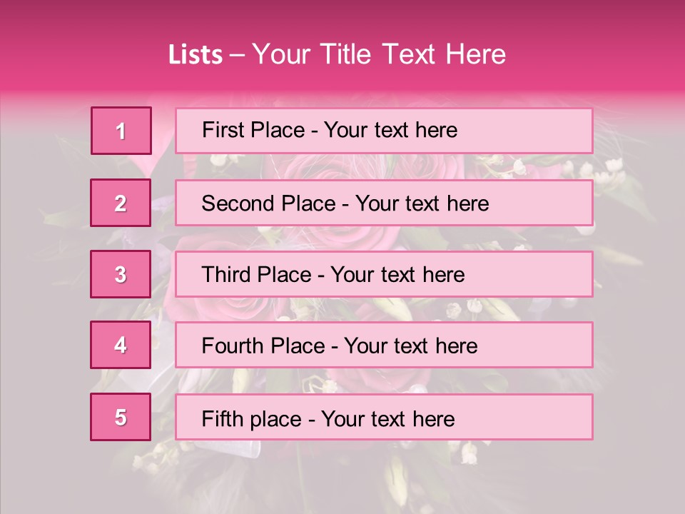 Bouquet Green Bridal PowerPoint Template