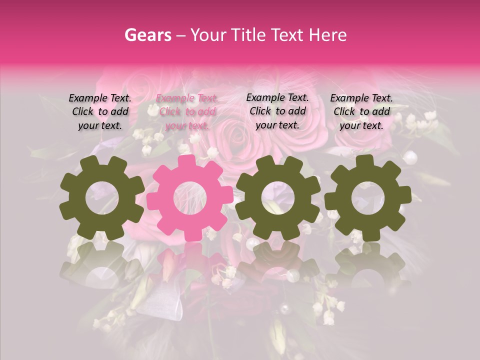 Bouquet Green Bridal PowerPoint Template