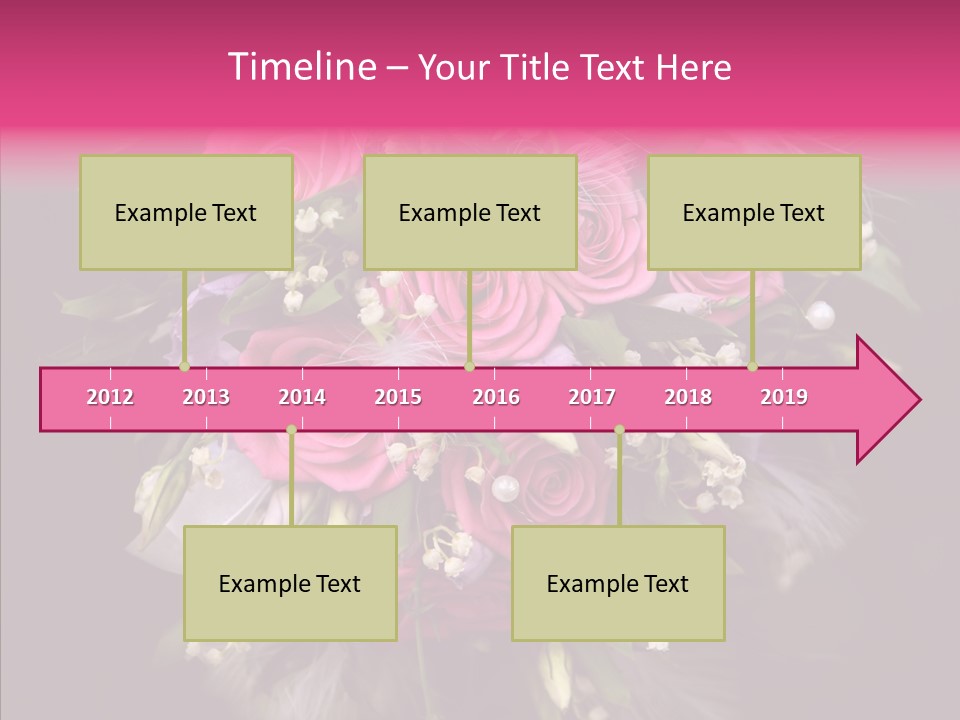 Bouquet Green Bridal PowerPoint Template