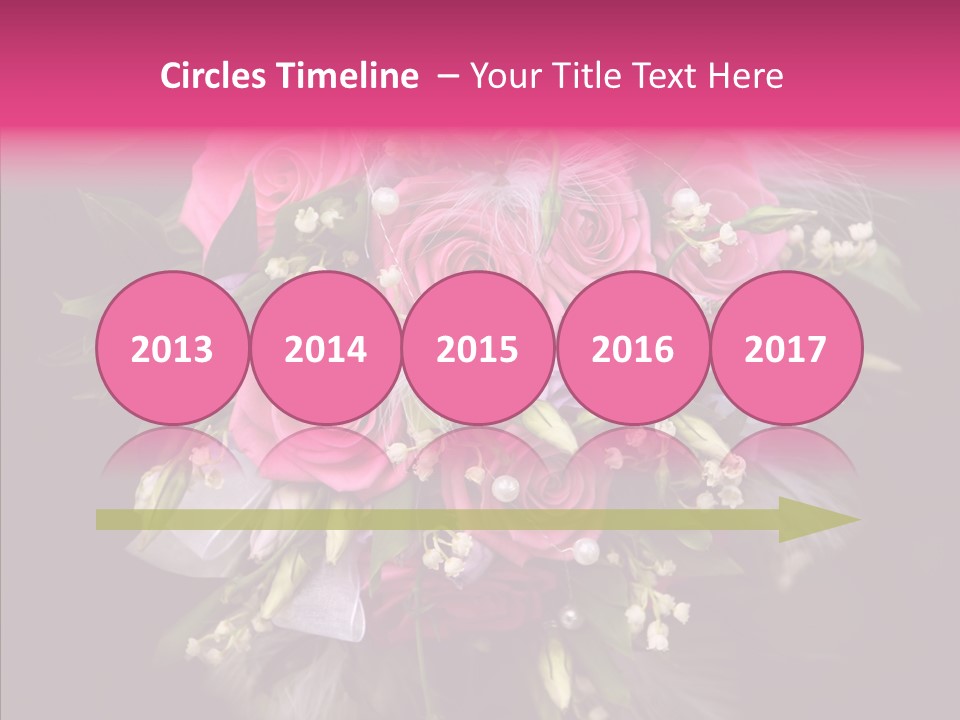 Bouquet Green Bridal PowerPoint Template