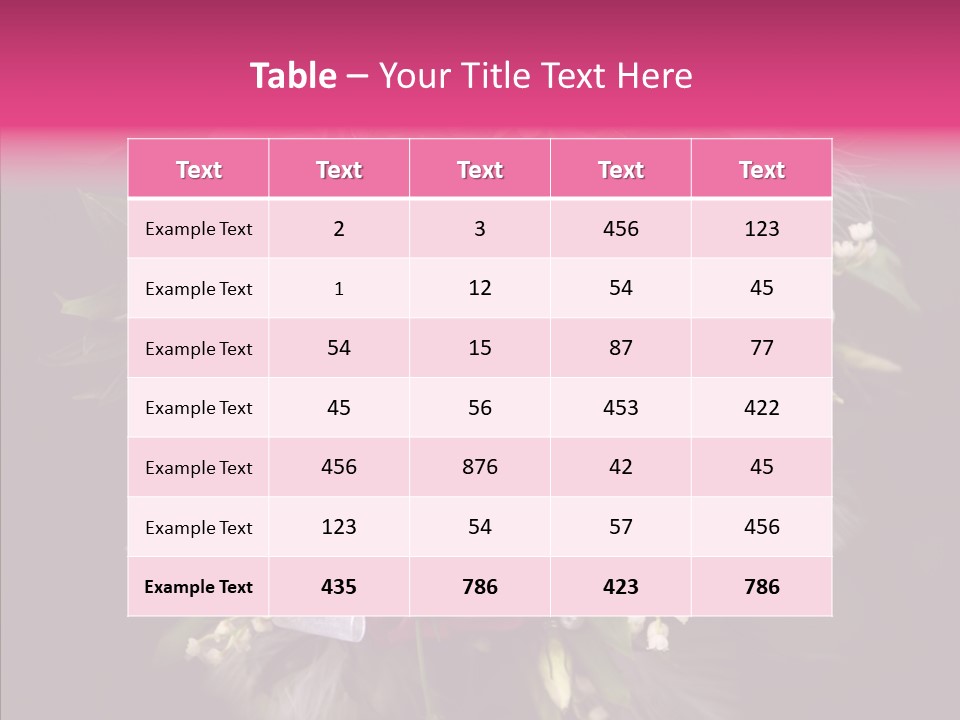 Bouquet Green Bridal PowerPoint Template