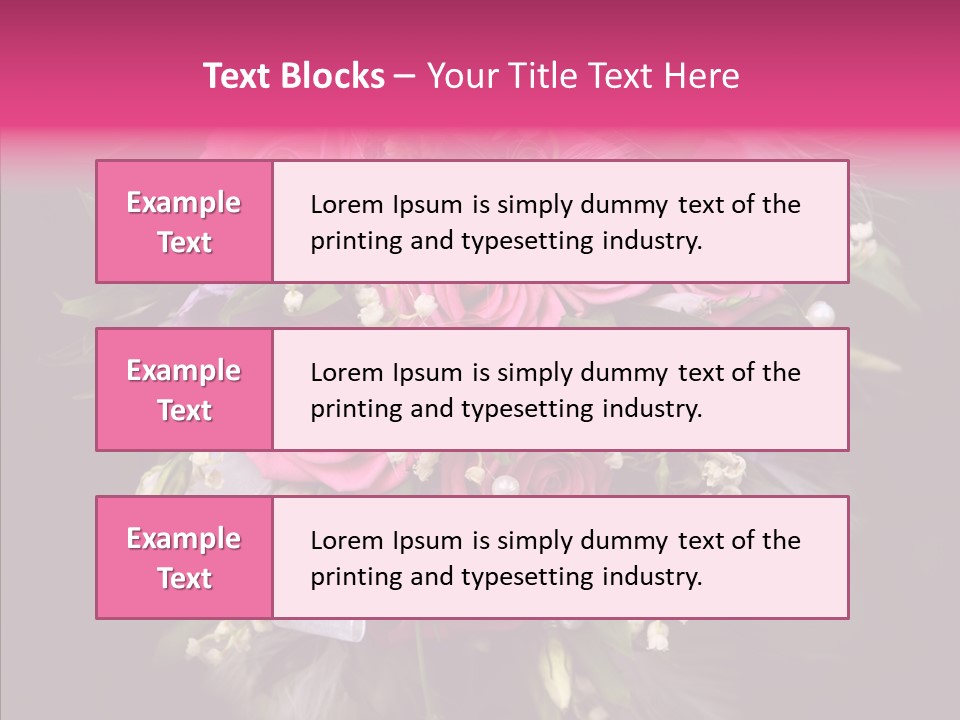 Bouquet Green Bridal PowerPoint Template